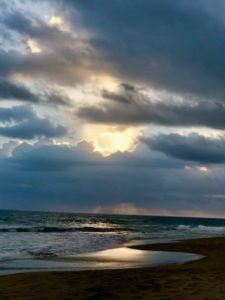 A cloudy sunset can be pretty too. Jamaica vacation