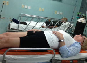 A lovely shot of me in the Sav-la-mar Hospital in Jamaica when I broke my back. 