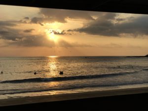 Beautiful sunset in Treasure Beach, Jamaica